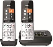 Gigaset Comfort 500A Duo analoges Telefon, Silber/schwarz, 2 Mobilteile