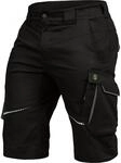 Leibw&auml;chter Arbeitsshorts Herren Flex Line Schwarz &ndash; Gr&ouml;&szlig;e 44 &ndash; Robuste Cargo