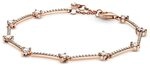 PANDORA Funkelnde Pav&eacute;-St&auml;be Armband in Ros&eacute;gold mit 14 Karat ros&eacute;vergoldete