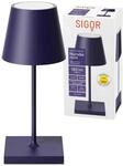 SIGOR Nuindie mini - Dimmbare kleine LED Akku-Tischlampe Indoor & Outdoor, IP54