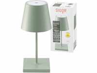 SIGOR Nuindie mini - Dimmbare kleine LED Akku-Tischlampe Indoor & Outdoor, IP54