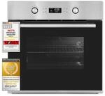 Exquisit Elektrobackofen EBEP 697-3 H | 70 L Backofenvolumen | Inox-Glas