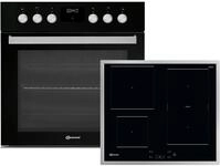 Bauknecht HEKO F500 Set Einbauherd HIS5 EI8VS3 ES + Induktionskochfeld BU 1760C...