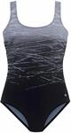 Lascana - Batik - Badeanzug (42 B Black-Gray)