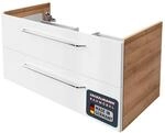 FACKELMANN Waschtisch-Unterschrank Milano/Badschrank mit Soft-Close-System/Ma&szlig;e (B x