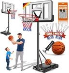 KESSER&reg; Basketballkorb Outdoor mit St&auml;nder & Rollen Inkl. 2x Netze,...