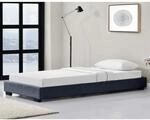 Corium Polsterbett aus Leinen Bettgestell mit Lattenrost 90x200 cm Bett inkl.