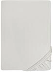 biberna Feinjersey Spannbettlaken 90x200-100x200 cm grau | 100% Baumwolle