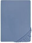 biberna Feinjersey Spannbettlaken 90x200-100x200 cm blau | 100% Baumwolle