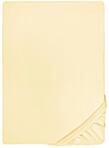 biberna Feinjersey Spannbettlaken 90x200-100x200 cm gelb | 100% Baumwolle