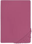 biberna Feinjersey Spannbettlaken 90x200-100x200 cm rot | 100% Baumwolle
