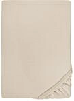 biberna Feinjersey Spannbettlaken 90x200-100x200 cm beige | 100% Baumwolle