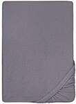 biberna Frottee-Stretch-Spannbetttuch 0012344 Silbergrau 1x 140x200 cm -...