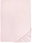 biberna Feinjersey Spannbettlaken 90x200-100x200 cm Rose | 100% Baumwolle