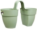 elho Vibia Campana Flower Twin 21 - &Uuml;bertopf f&uuml;r Balkon & Au&szlig;en - &Oslash; 20.5 x H 26.5