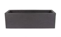 BigDean Pflanzk&uuml;bel 80x30 cm gro&szlig; - Granitstein-Optik in Anthrazit - F&uuml;r Au&szlig;en,