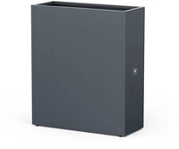 herstera Garden Blumenkasten aus Metall | 100x40x115 cm Anthrazit | Pflanzk&uuml;bel f&uuml;r