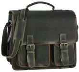 Greenburry Aktentasche Leder Schultasche XL Lehrertasche Tasche New Buffalo...