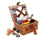 eGenuss Picknickkorb f&uuml;r 2 Personen &ndash; mit K&uuml;hlfach & Besteck &ndash;...