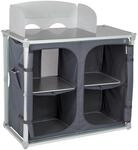Bo-Camp Quick Up Camping Reise K&uuml;che K&uuml;chen Box Zelt Falt Schrank Windschutz Alu,