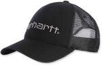 Carhartt Herren Canvas-Kappe mit Mesh-R&uuml;ckseite und Logo-Grafik, Schwarz, OFA