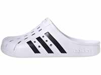adidas Unisex Adilette Clogs Slide Sandal, FTWR White/core Black/FTWR White,5