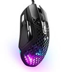SteelSeries Aerox 5 Holey RGB-Gaming-Maus, ultraleichtes, wasserabweisendes Design,