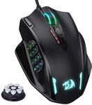Redragon M908 Impact RGB LED MMO Maus mit Seitentasten, optische kabelgebundene