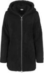 Urban Classics Damen Kapuzenpullover Ladies Sherpa Jacket, Schwarz (Black 7),...