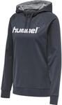 hummel Cotton Logo Hoody Damen blau, S Damen