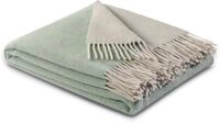 biederlack Plaid Schurwolle/Kaschmir Mint/Creme Gr&ouml;&szlig;e 150x200 cm
