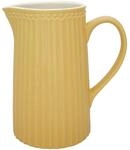 GreenGate - Krug, Karaffe, Jug - Alice - Porzellan - Honey Mustard - 1 l