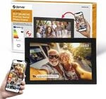 Denver PFF1037 Digitaler Bilderrahmen mit Glasdisplay und WiFi, 10.1 Zoll,