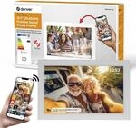 Denver Digitaler Bilderrahmen PFF-1037W, 10,1 Zoll, Wei&szlig;, PFF-1037White