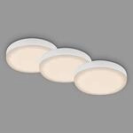 Briloner Leuchten - 3er Set LED Einbaulampen Badezimmer rahmenlos, LED Einbaustrahler
