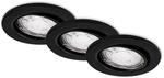 BRILONER Leuchten - LED Einbauleuchten, 3er Set Deckenlampen, schwenkbar, GU10 je 5