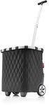 reisenthel carrycruiser Rhombus Black &ndash; Tragbarer Einkaufstrolley mit stabilem