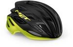 Road Cycling Helmet MET Estro - Size S (52-56cm) - Black/Lime Yellow Metallic