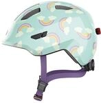 ABUS Kinderhelm Smiley 3.0 LED - Fahrradhelm mit Licht - Tiefe Passform & Platz f&uuml;r