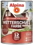 Alpina Holz-Wetterschutz-Farben &ndash; Schwedenrot, deckend &ndash; bis zu 12 Jahre Schutz