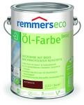Remmers &Ouml;l-Farbe [eco] rotbraun, 2,5 Liter, &Ouml;ko Farbe f&uuml;r Holz innen und au&szlig;en,