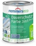 Remmers Dauerschutz-Farbe 3in1 [eco] taubenblau (RAL 5014), 0,75 Liter,f&uuml;r innen und