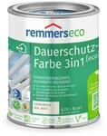Remmers Dauerschutz-Farbe 3in1 [eco] cremewei&szlig; (RAL 9001), 0,75 Liter,f&uuml;r...