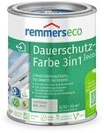 Remmers Dauerschutz-Farbe 3in1 [eco] lichtgrau (RAL 7035), 0,75 Liter,f&uuml;r innen und