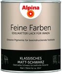 Alpina Feine Farben Lack Klassisches Matt-Schwarz 750ml
