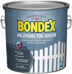 Bondex Holzfarbe f&uuml;r Au&szlig;en 7,5l (inkl. Nordje Fl&auml;chenstreicher) (Wei&szlig;)
