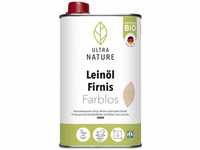 Ultra Nature Leinöl Firnis 0,5L, Farblos, Vegan, Bio, Lösemittelfrei,...