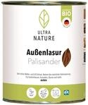 ULTRA NATURE Au&szlig;en Lasur, 0,75L, Palisander, Vegan, Nat&uuml;rlich Bio, L&ouml;semittelfrei,