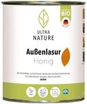 ULTRA NATURE Au&szlig;en Lasur, 0,75L, Honig, Vegan, Nat&uuml;rlich Bio, L&ouml;semittelfrei,