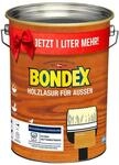 Bondex Holzlasur f&uuml;r Au&szlig;en Eiche hell 5 L f&uuml;r 65 m&sup2; | Hoher Wetter- und...